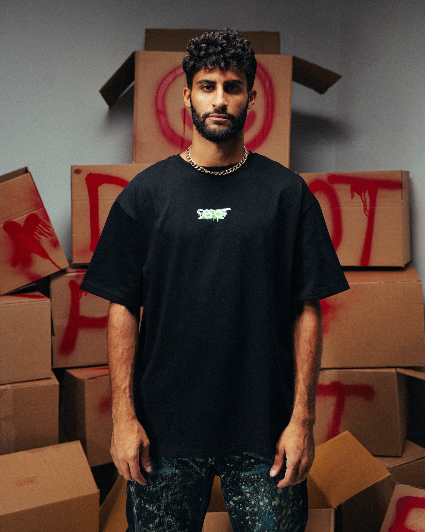 Perfectly Imperfect Black Oversized T-Shirt
