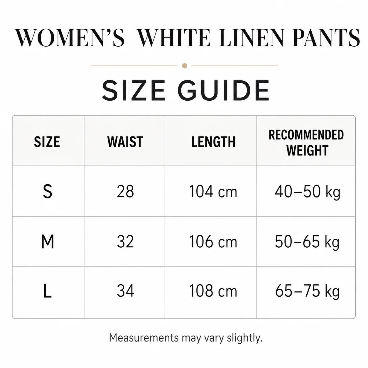 Size Guide