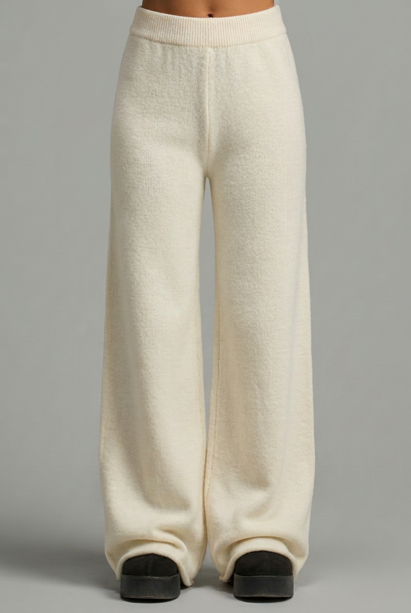 Knit Off-white pants